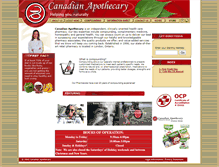 Tablet Screenshot of canadianapothecary.com